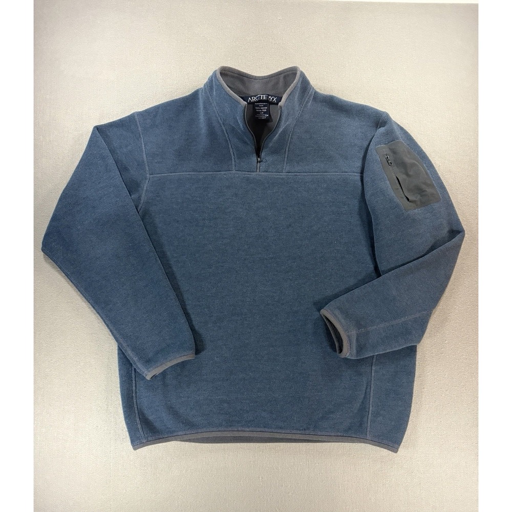 Vintage Arcteryx Quarter Zip Blue Sweater Mens Size Large Polartec Canada Made
